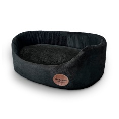 Cama São Benedito Pet Europa Luxo Sued Preta para Cães