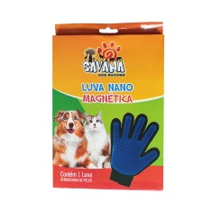 Luva Remove Pelos Savana Nanomagnética para Cães e Gatos