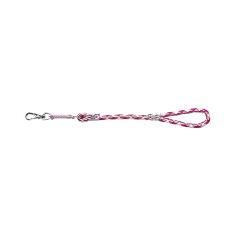 Guia Furacão Pet Corda Roliça com Amortecedor Rosa para Cães