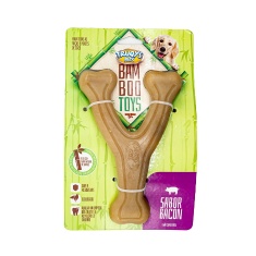 Brinquedo Truqys Forquilha Bamboo para Cães Sabor Bacon