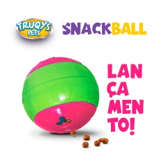 Brinquedo Truqys Snack Ball Rosa para Cães