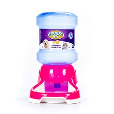 Bebedouro Automático Truqys Galão para Cães e Gatos Rosa