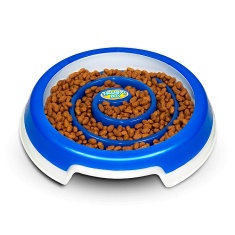 Comedouro Truqys Slow Food para Cães e Gatos Azul