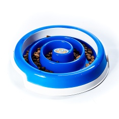 Comedouro Truqys Slow Food para Cães e Gatos Azul