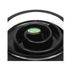 Comedouro Truqys Slow Food para Cães e Gatos Preto