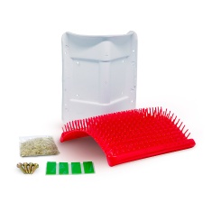 Brinquedo Truqys Escova Coçadinha para Gatos Vermelho