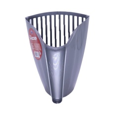 Pá Higiênica Pet Injet V-scoop Furba Prata para Cães e Gatos