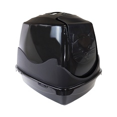 Banheiro Pet Injet Cat Toilet Preto para Gatos