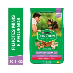 Ração Dog Chow para Cães Filhotes de Raças Pequenas Sabor Frango e Arroz