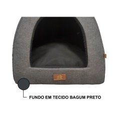 Cabana Fábrica Pet New Collection Preto para Cães e Gatos