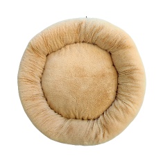 Cama Fábrica Pet Nuvem Pelúcia Creme para Cães e Gatos