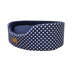 Cama Fábrica Pet Oval Unic Azul para Cães e Gatos