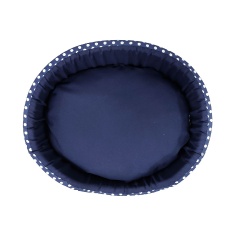 Cama Fábrica Pet Oval Unic Azul para Cães e Gatos