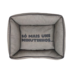 Cama Fábrica Pet New Collection Cinza para Cães e Gatos - G