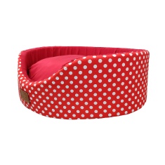 Cama Fábrica Pet Oval Unic Vermelho para Cães e Gatos