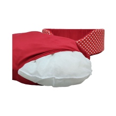 Cama Fábrica Pet Oval Unic Vermelho para Cães e Gatos