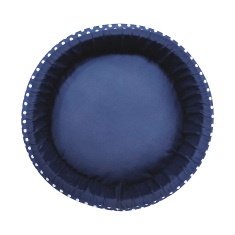 Cama Fábrica Pet Redonda Unic Azul para Cães e Gatos