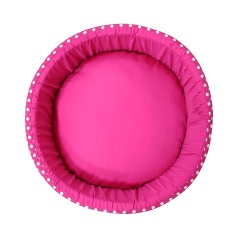 Cama Fábrica Pet Redonda Unic Rosa para Cães e Gatos