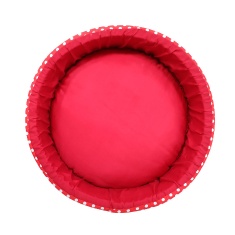 Cama Fábrica Pet Redonda Unic Vermelho para Cães e Gatos