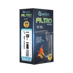Filtro Interno Ocean Tech OT-72A 350L/hr para Aquários de Água Doce