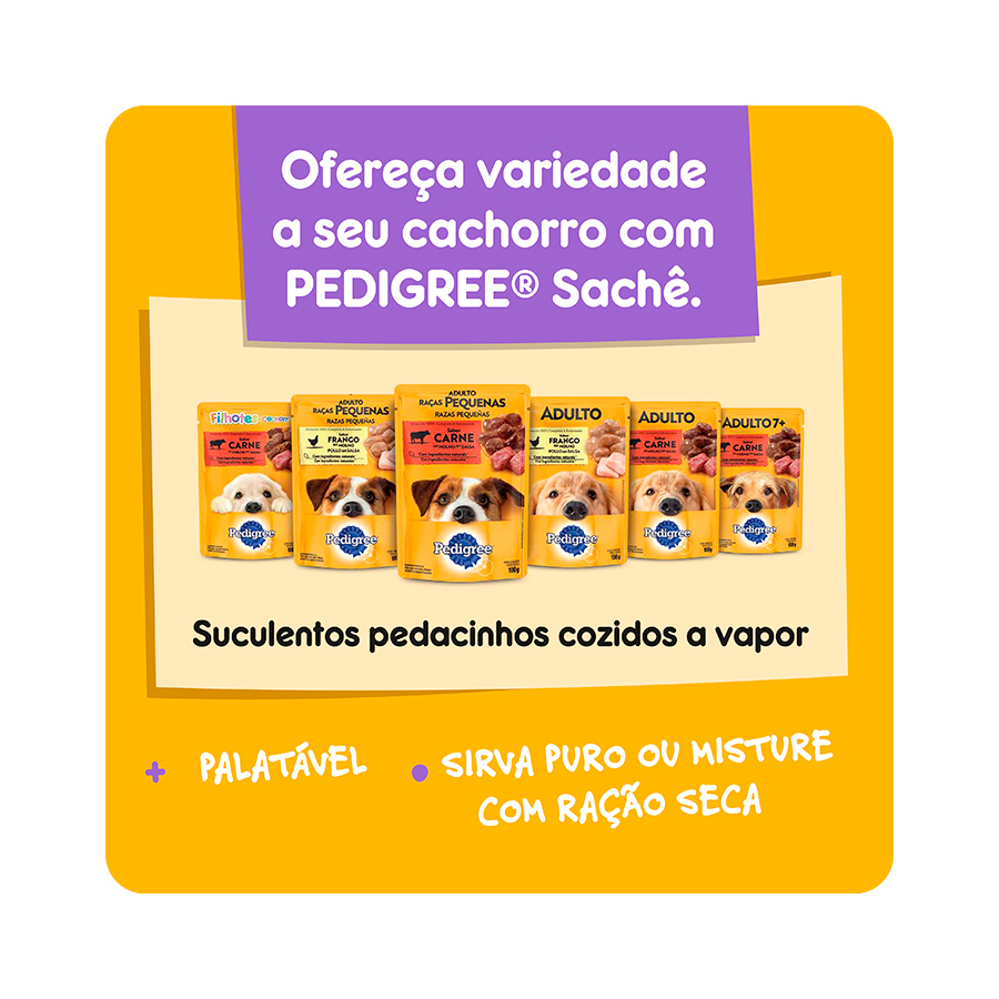 Ração Pedigree Nutrição Essencial Carne Ao Leite Para Cães Adultos