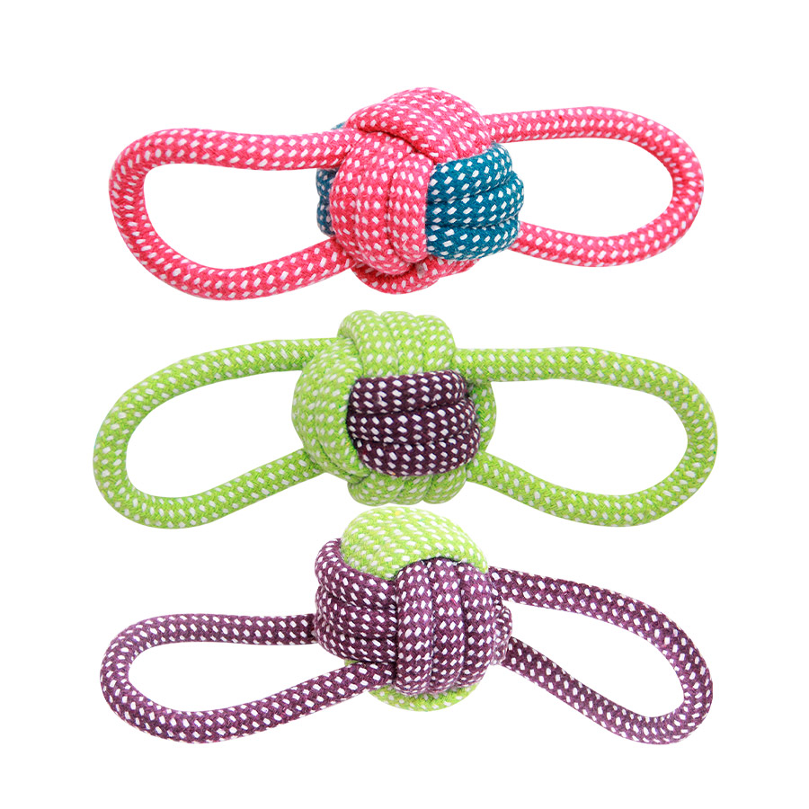 Brinquedo Napi Mordedor Corda 23 cm para Cães - Cores Sortidas