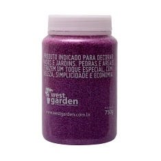 Areia Decorativa West Garden Violeta 750 g