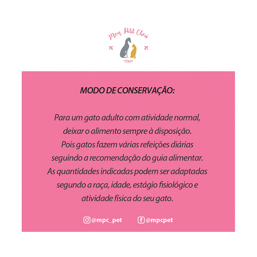 Ração Úmida Mon Petit Cheri Poulet Sabor da França para Gatos 120g