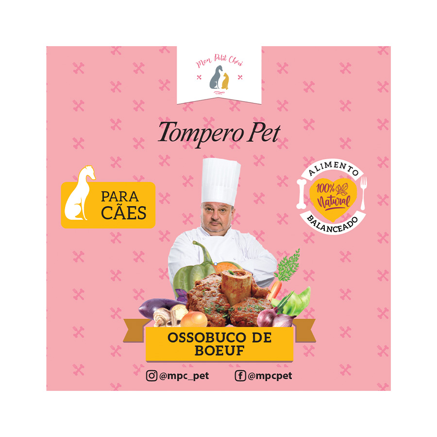 Ração Úmida Mon Petit Cheri Ossobuco de Boeuf para Gatos 120g
