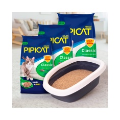 Areia Higiênica Pipicat Classic para Gatos