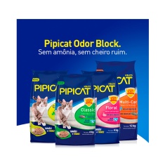 Areia Higiênica Pipicat Classic para Gatos