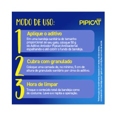 Aditivo Pipicat Antibacteriano para Gatos 500 g
