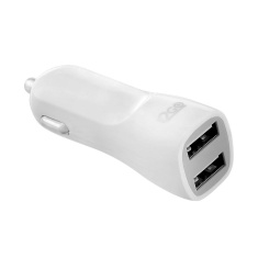 Carregador Veicular I2GO com 2 Saídas USB Branco