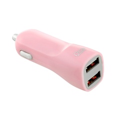 Carregador Veicular I2GO com 2 Saídas USB Rosa