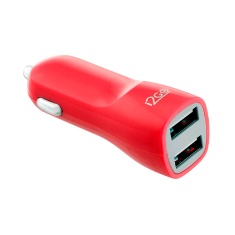 Carregador Veicular I2GO com 2 Saídas USB Vermelho