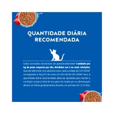 Ração Úmida Cat Chow para Gatos Adultos Castrados Sabor Carne 85g