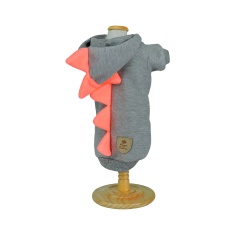 Moletom Bonito pra Cachorro Dino Neon Laranja para Cães
