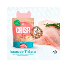 Snack Natural Crisp Carne Iscas de Tilápia para Gatos 20 g