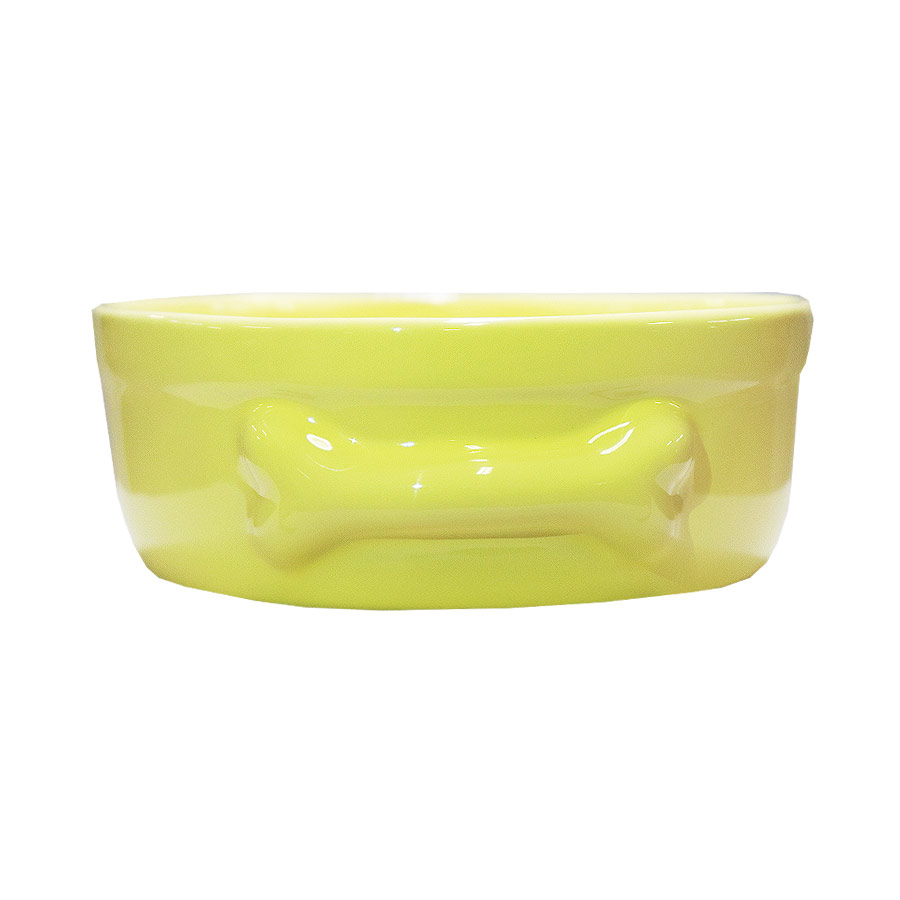 Comedouro Ceramique Bella Giallo Chiaro para Cães