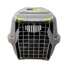 Caixa de Transporte DuraPets Amarela com Porta de Aço para Cães e Gatos