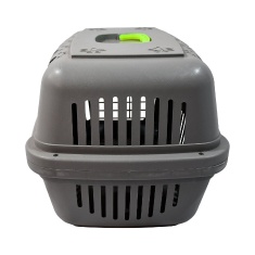 Caixa de Transporte DuraPets Amarela com Porta de Aço para Cães e Gatos