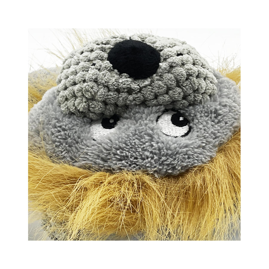 Brinquedo Petwi Fuzzy Leão de Pelúcia com Apito para Cães