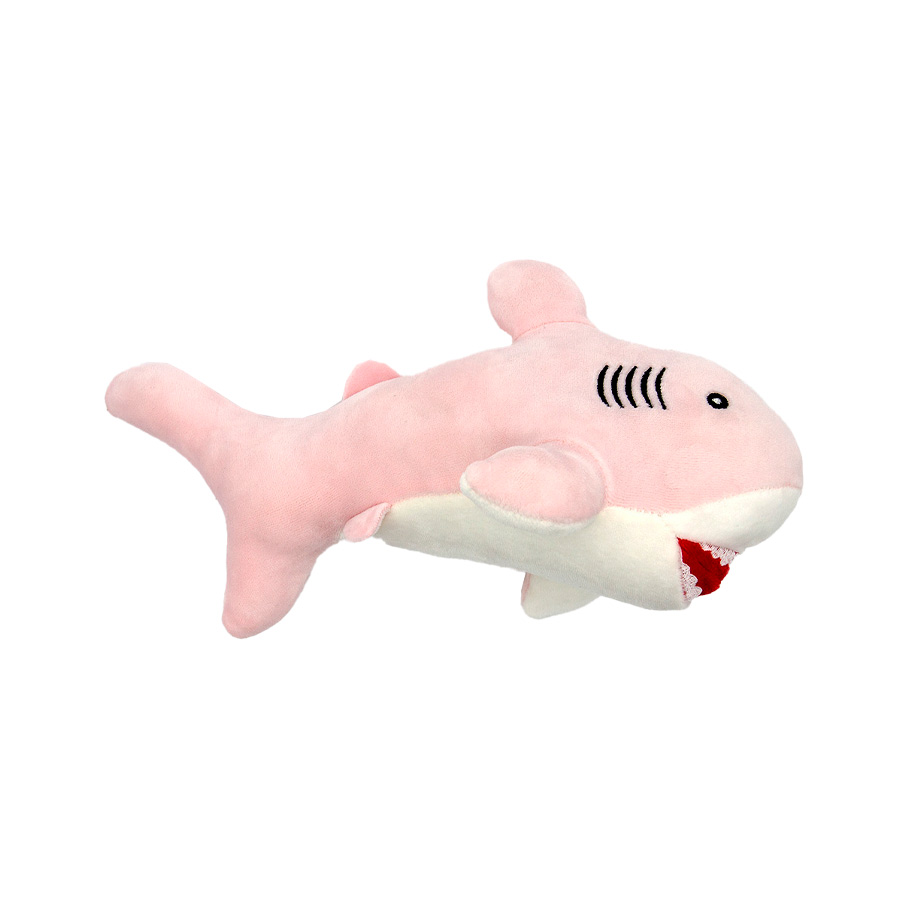 Brinquedo Petwi Tubarão Rosa de Pelúcia para Cães