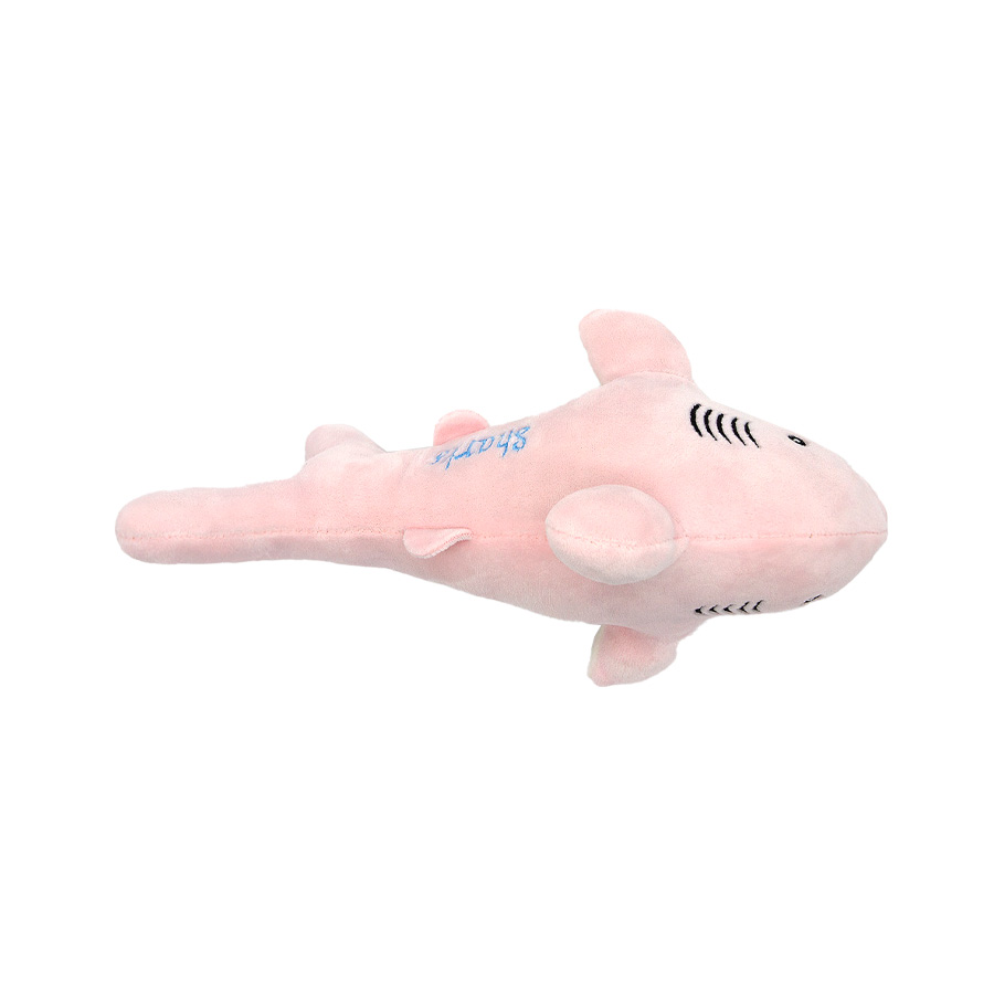 Brinquedo Petwi Tubarão Rosa de Pelúcia para Cães