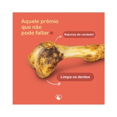 Osso Fêmur Suíno Natural Churraspet para Cães