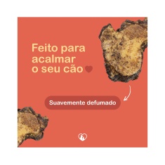 Osso Naco Fatiado Defumado Churraspet para Cães