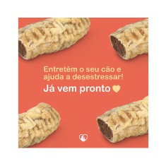 Osso Recheado Traqueia Churraspet para Cães Sabor Defumado