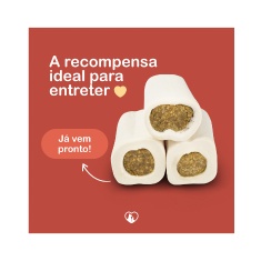 Osso Rodelinha Recheada Churraspet para Cães Sabor Frango