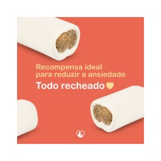 Osso Rodelinha Recheada Churraspet para Cães Sabor Frango