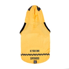 Camiseta Zooz Pets Snoopy Hero Amarelo com Capuz para Cães